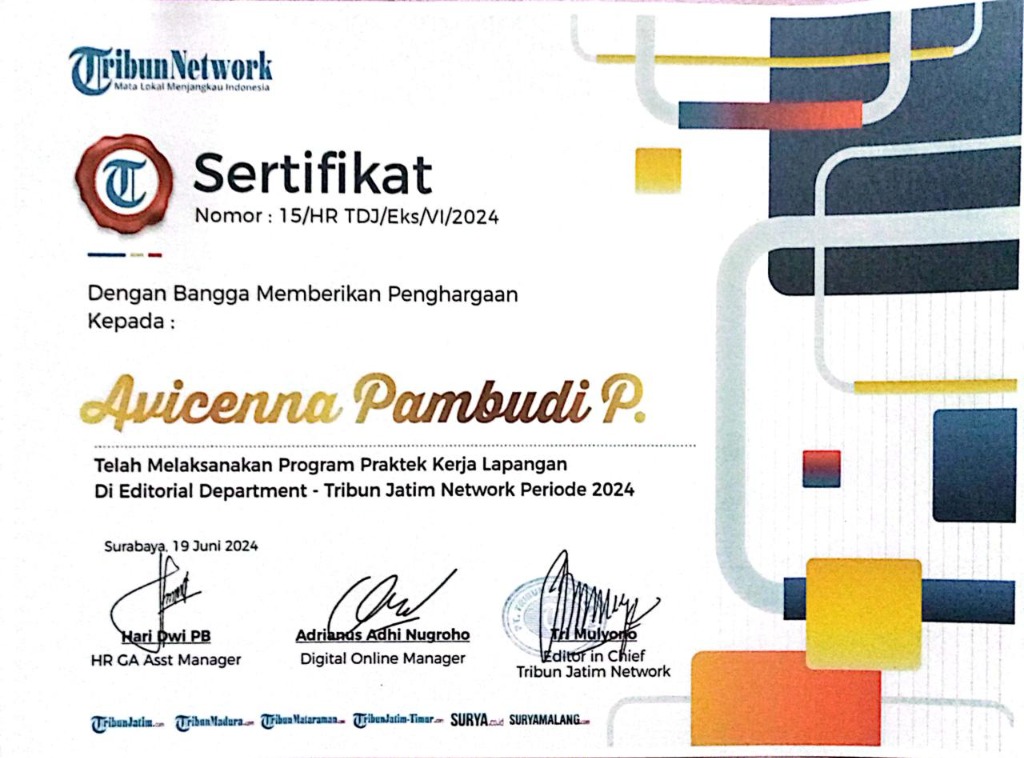 Sertifikat Tribun Group